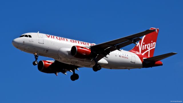 Airbus A319 (N528VA) - Arriving KLAS.