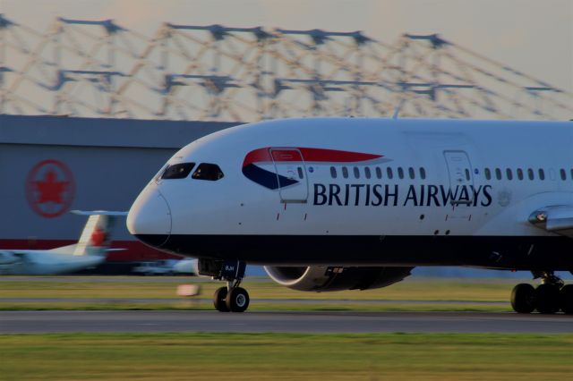 Boeing 787-8 (G-ZBJH) - A British Airways 787-8 rolls to a stop at CYUL.