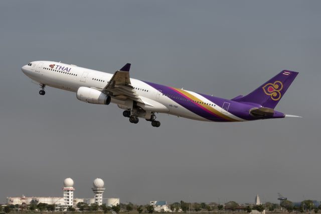 Airbus A330-300 (HS-TBF) - 8th January, 2020: Taking off from rwy 01R at Bangkok's Suvarnabhumi Airport. 