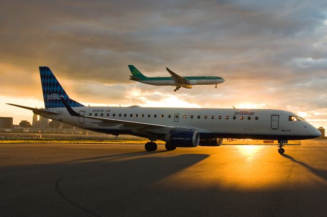 Embraer ERJ-190 (N228JB) - Irish Sunset @ KBOS Logan on Flightaware.Com !