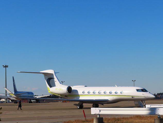 Gulfstream Aerospace Gulfstream G650 (VP-CKL) - Photo taken on Dec 19, 2022.