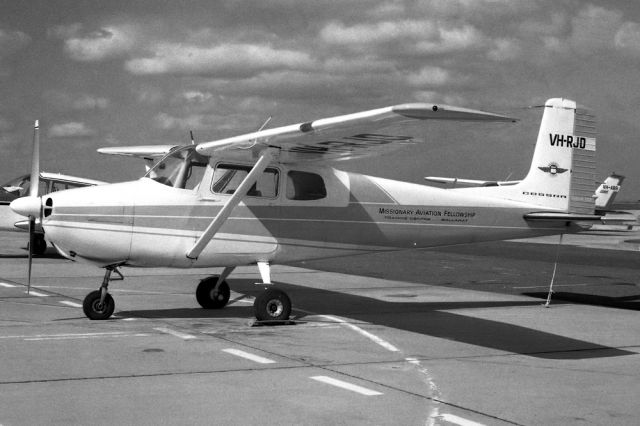 VH-RJD — - MISSIONARY AVIATION FELLOWSHIP - CESSNA 172 - REG VH-RJD (CN 36239) - ESSENDON MELBOURNE VIC. AUSTRALIA - YMEN (12/10/1970)35MM B/W NEGATIVE SCAN.