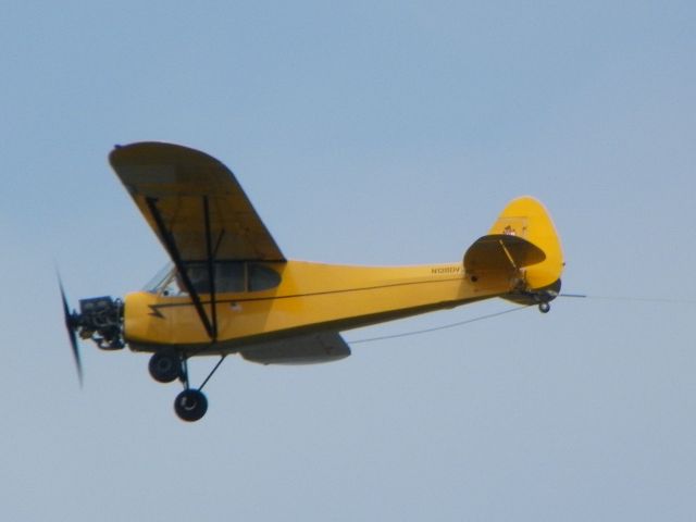 N128DV — - This Piper aircraft is shown here in the Spring of 2012 currently rigged for banner towing. Would not be the Jersey shore without these wonderful old planes making there passes.