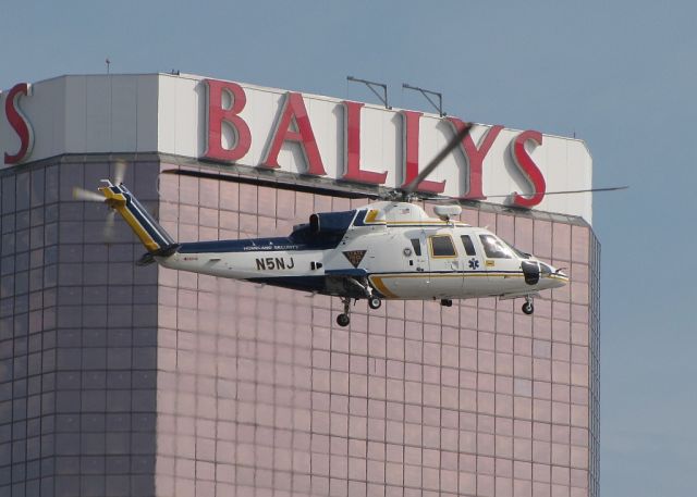 BELL-AGUSTA AB-139 (N5NJ) - NJ State Police landing at the Atlantic City Medical Center Heliport near Bally's Casino.