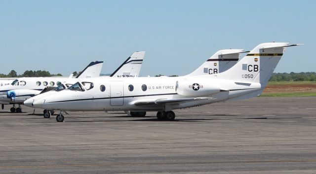 Beechcraft Beechjet (AFR95050) - A Raytheon Beechcraft T-1A Jayhawk of the 48th Flying Training Squadron, 14th Flying Training Wing "Alley Cats" based out of Columbus, MS, Air Force Base, on the ramp at Carl T. Jones Field, Huntsville international Airport, AL - May 1, 2017.  