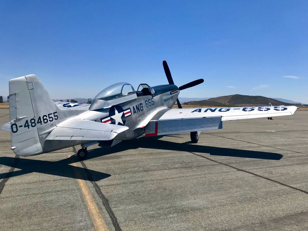 North American P-51 Mustang (N551CF) - Collings foundation P51 awaiting next mission at F70