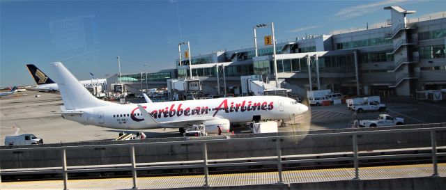 Boeing 737-800 (9Y-MBJ) - 101416, loading up at JFK