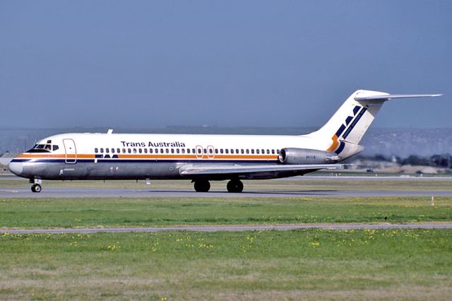 BOEING 767-300 (VH-TJR) - TRANS AUSTRALIA AIRLINES - TAA - McDONNELL DOUGLAS DC-9-31 - REG : VH-TJR (CN 47528/671) - WEST BEACH ADELAIDE SA. AUSTRALIA - YPAD 30/7/1984 35MM SLIDE CONVERSION USING A LIGHTBOX AND A NIKON L810 DIGITAL CAMERA IN THE MACRO MODE.