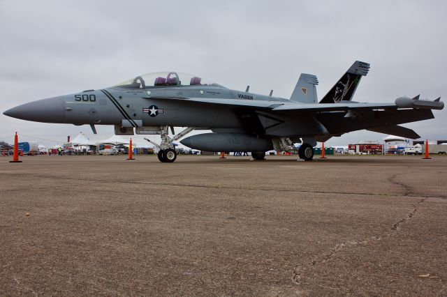 16-6895 — - EA-18 CAG bird from VAQ-209, the Star Warriors at the 2018 Wings Over Houston Airshow 10/20/2018  (Please view in "full" for highest image quality)