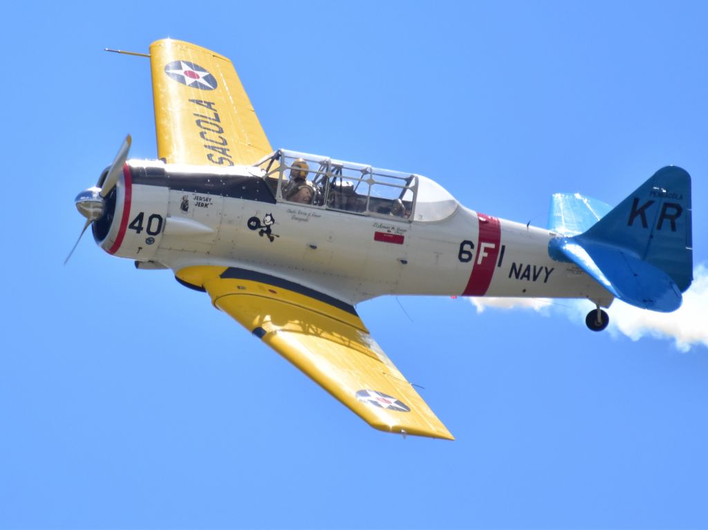 North American T-6 Texan (N211A) - At an WWII airshow, Reading 2024