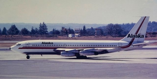 Boeing 720 (N302AS) - 1973 First delivered to PNA in 1962. Became part Western Airlines in 1967 and was bought by Alaska Airlines in 1973 until June 1975.