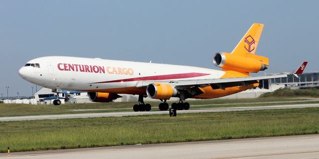 Boeing MD-11 (N987AR) - A McDonnell Douglas MD-11C(F) departing Carl T. Jones Field, Huntsville International Airport, AL - August 14, 2018.