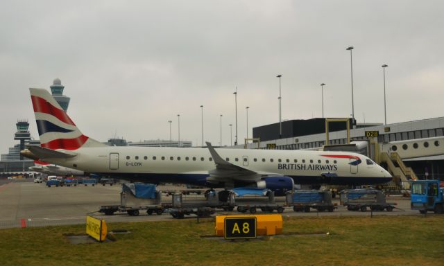 Embraer ERJ-190 (G-LCYK) - BA CityFlyer Embraer ERJ-190 G-LCYK in Amsterdam Schiphol Airport