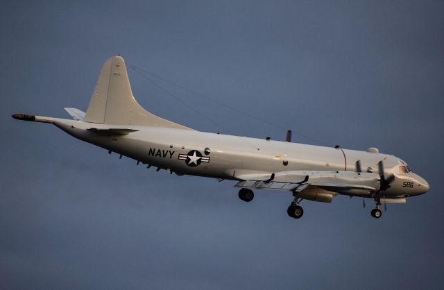 Lockheed P-3 Orion — - P3 on bank for 23L!!