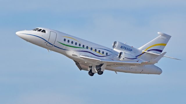 Dassault Falcon 900 (N7600P) - SAS Institutes Dassault Falcon 900EX departs KRDU Rwy 23R on 12/29/2017.