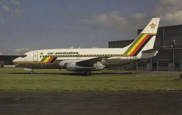 Boeing 737-200 (Z-NAL) - SCANNED FROM POSTCARDbr /AIR ZIMBABWE