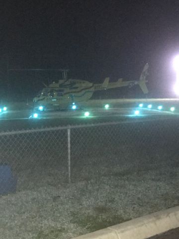 Bell JetRanger (N552AE) - Methodist Hospital South —- pre flight check just happened 