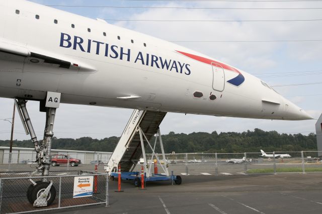 Aerospatiale Concorde (G-BOAG) - August 6, 2009 - rests at Museum of Flight in Seattle