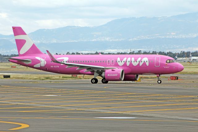Airbus A320neo (HK-5378) - Viva Colombia / Airbus A320-251N / MSN 10570 / HK-5378 "Go pink" / MMMX 10/2022