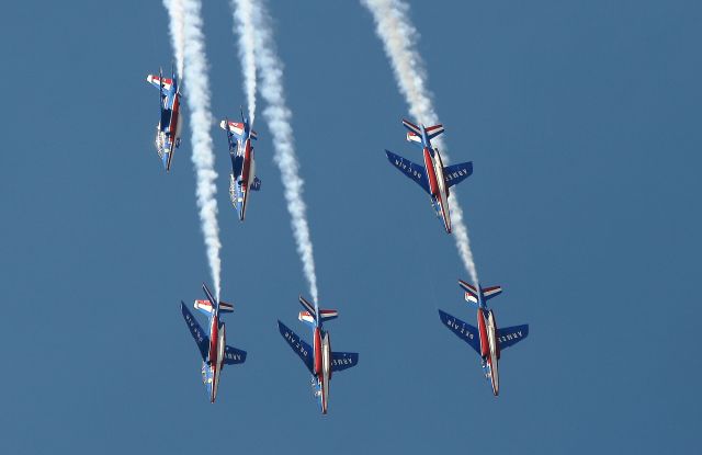 DASSAULT-BREGUET/DORNIER Alpha Jet (ALPHAJET) - Dassault Dornier Alphajet of Patrouille de France, Avord Air Base 702 (LFOA)  Air Show in june 2012