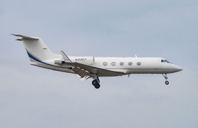 N358CY — - A 1982 built Gulfstream GIII landing at GSP.  Notice the classic Rolls Royce SPEY MK 511SR engines with the massive hush kits!  2/21/2022.