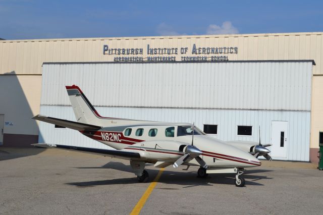 Beechcraft Duke (N82MC) - In front of Home Base, PIA!