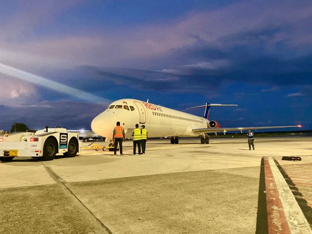 McDonnell Douglas MD-82 (HI1066) - Push Back for RAE203 14Nov2021