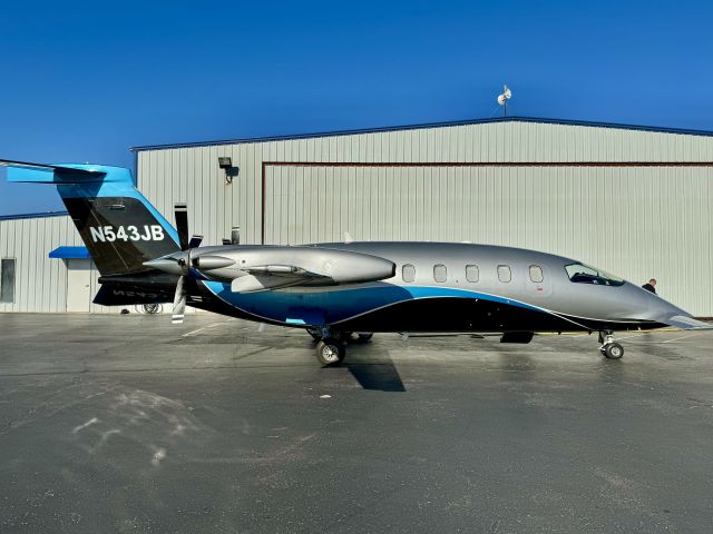 Piaggio P.180 Avanti (N543JB) - Sweet new paint!! Southwest Aviation Specialties @ KRVS