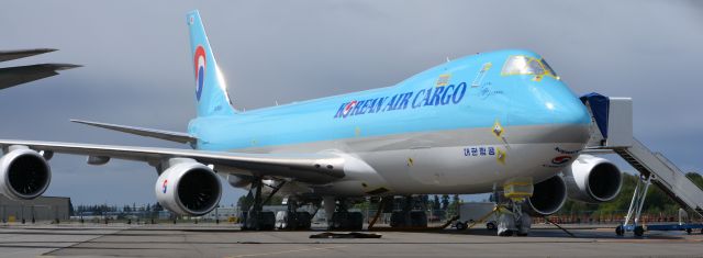 BOEING 747-8 (HL7629) - Temporary storage until summer delivery