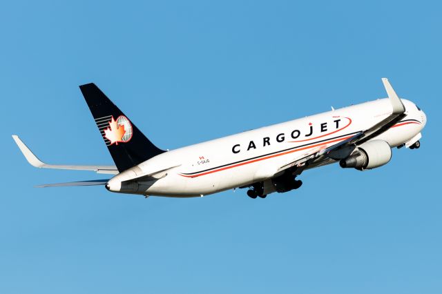 BOEING 767-300 (C-GAJG) - Cargojet 763 powering off of 36R early in the morning.