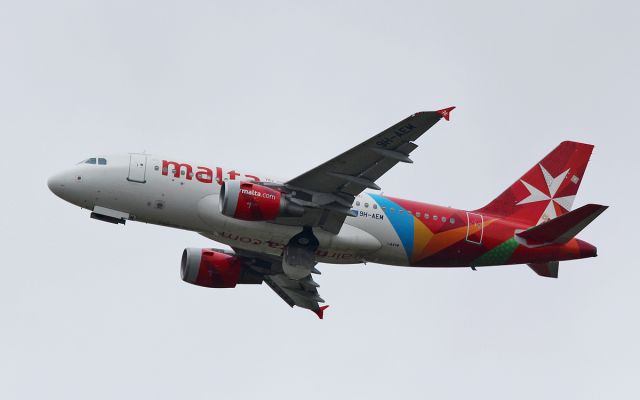 Airbus A319 (9H-AEM) - air malta a319 9h-aem dep shannon on a test flight 17/2/17.