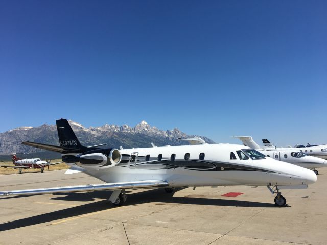 Cessna Citation Excel/XLS (N497MN) - Beautiful day in Jackson Hole 