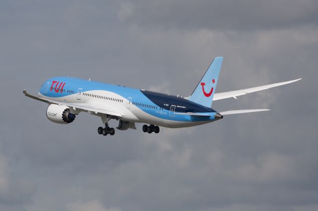 Boeing 787-9 Dreamliner (G-TUIJ) - TOM2700 departing to LCA with their latest aircraft, the recently delivered B787-9 G-TUIJ. 3 July 2016.