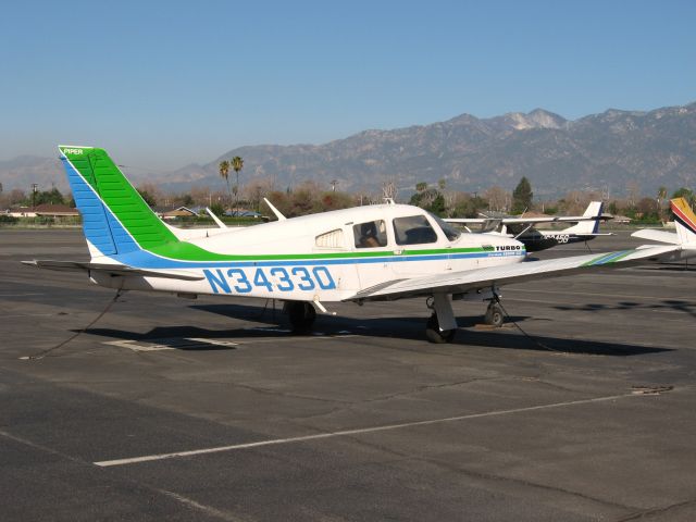 Piper Cherokee Arrow (N3433Q) - Parked at El Monte