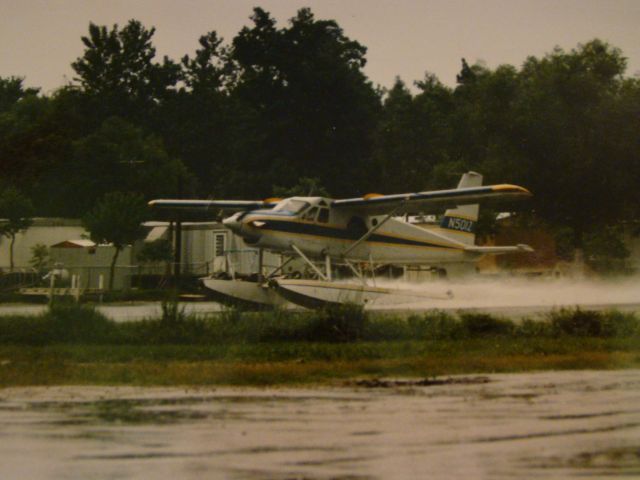 De Havilland Canada DHC-2 Mk1 Beaver (N5012) - Turbo Beaver owned by Superior Oil Co. pilot Doug Yarbrough. taking off at Westwego Airport.