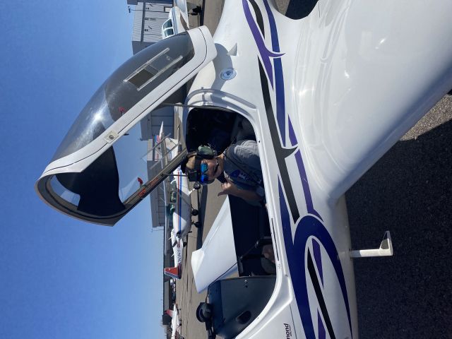 Diamond DV-20 Katana (N501E) - My 11 year old son going up for a birthday flight lesson.  His first time flying the Katana!