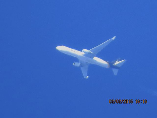BOEING 767-300 (N308UP) - UPS flight 2872 from SDF to ABQ over Southeastern Kansas at 36,000 feet.