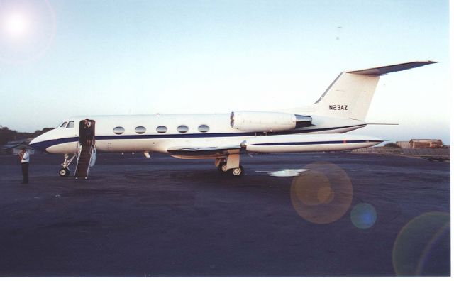 Cessna Conquest 2 (N23AZ) - GULFSTREAM II ON GROUND DJIBOUTI DURING A TRIP FROM JEDDAH TO JOHANESBURG