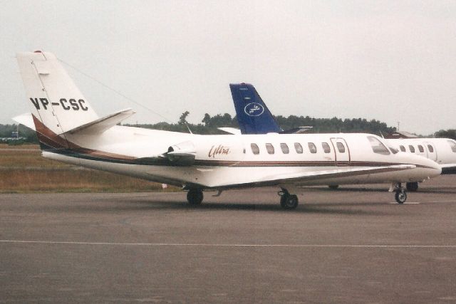 Cessna Citation V (VP-CSC) - Seen here in Jul-00.br /br /Reregistered N6NY 5-Dec-02.