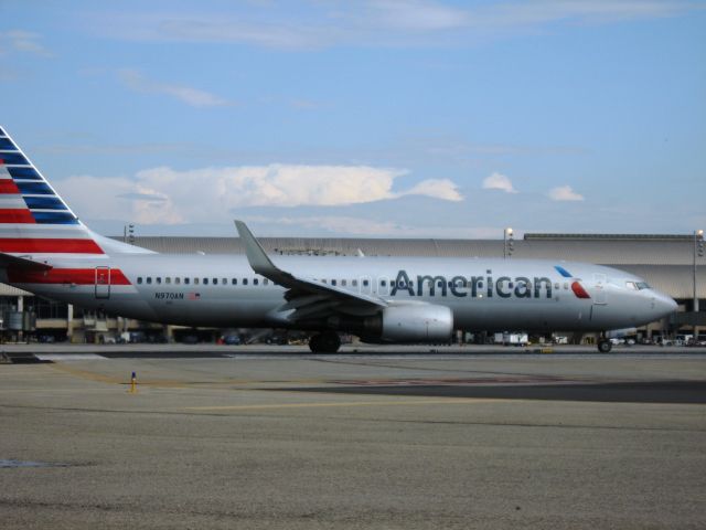 Boeing 737-800 (N970AN) - Awaiting takeoff on RWY 19R