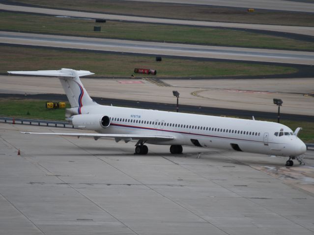 McDonnell Douglas MD-83 (N787TW) - SIERRA AMERICAN CORP parked on the ramp at Atlantic Aviation - 4/5/13