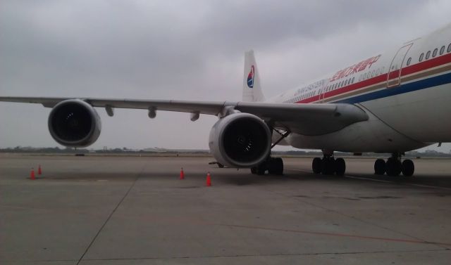 Airbus A340-600 (CES587) - An historical photo I found which took 3 years ago.br /China Eastern Airlines A346 in Shanghai Pudong Airport.