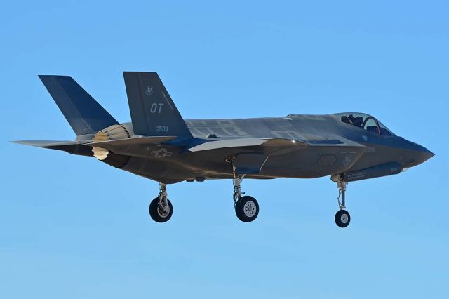 Lockheed F-35C (10-5011) - F-35A 10-5011 of the 422nd Test and Evaluation Squadron based at Nellis Air Froce Base at Luke Air Force Base on January 31, 2018.