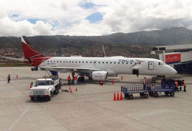 Embraer ERJ-190 (N985TA) - Cuzco, Peru is 10,656 feet above sea level.