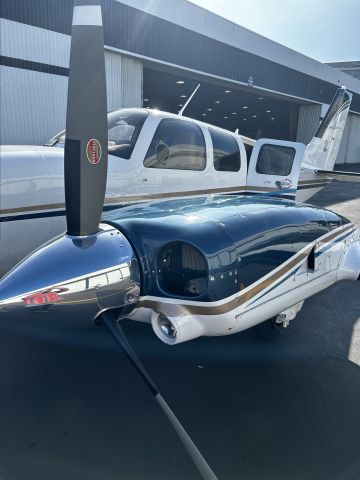 BEECH 58P Pressurized Baron (N726BA) - Aft of the plane after everyone had disembarked.