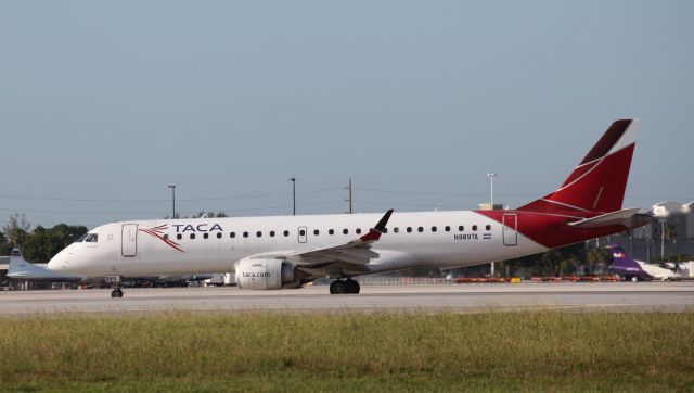 Embraer ERJ-190 (N989TA) - Taxing at MIA on the morning of the 1st of July, 2018.