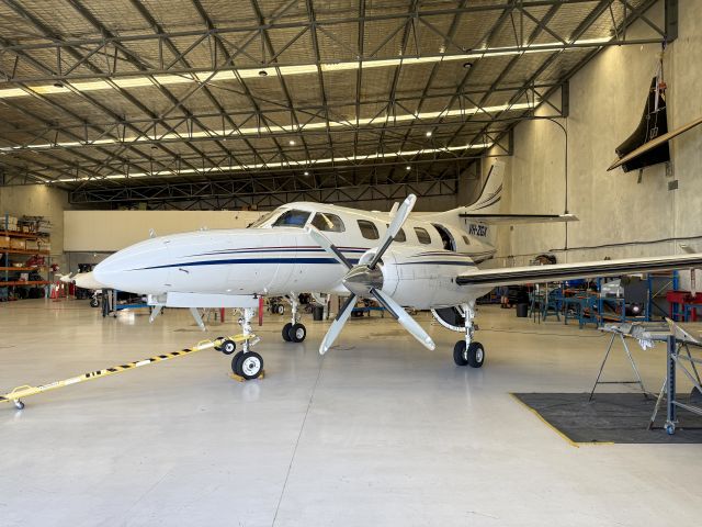 Swearingen Merlin 3 (VH-ZGX) - A hot ship. Easily 300KTAS. at Jandakot near Perth, Australia. 27-MAR-2025.
