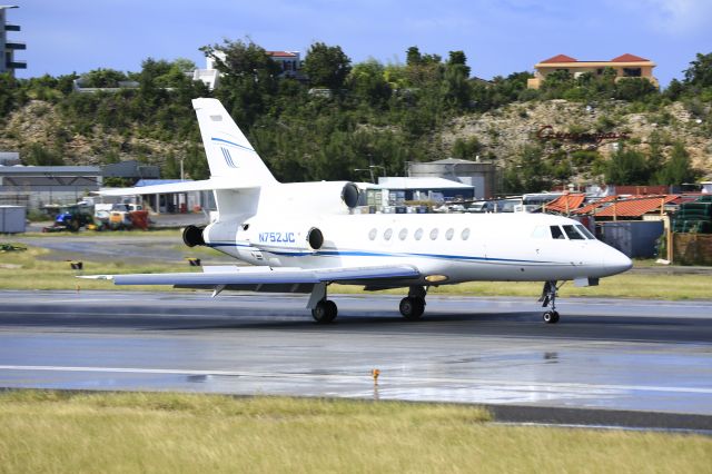 Dassault Falcon 50 (N752JC) - N752JC landing at tNCM