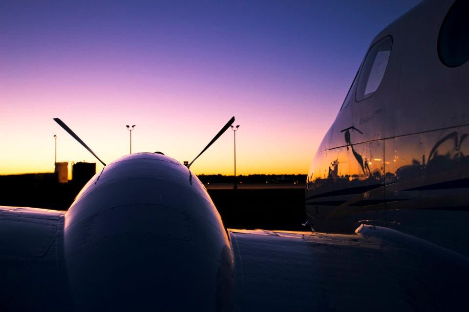 Beechcraft King Air 90 (N155GB) - Early Morning Departure