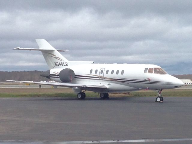 Hawker 1000 (N546LR) - On the ramp at MAC Jets FBO in Portland, Maine.